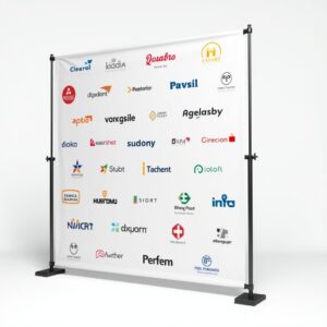 Large Step & Repeat Banner Only (8x8 / 9x8 / 10x8 ft)